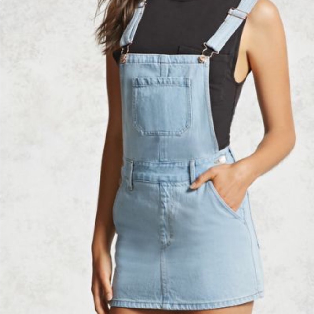 Jean Skirt Overalls Forever 21